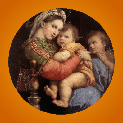 <i>Madonna of the Chair (Seggiola)</i>,<BR>Raphael Sanzio